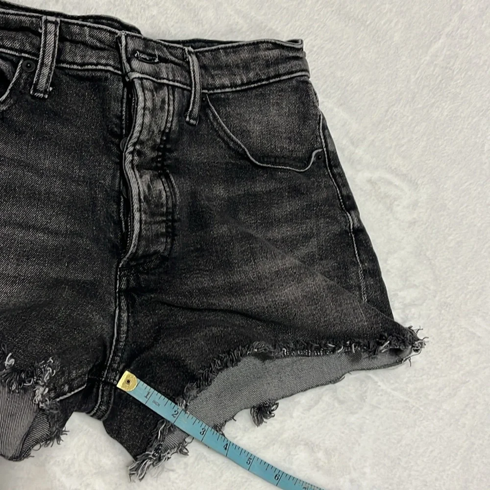 Lucky Brand distressed Mid Rise denim cut off jean shorts size 4/27 - Picture 5 of 7